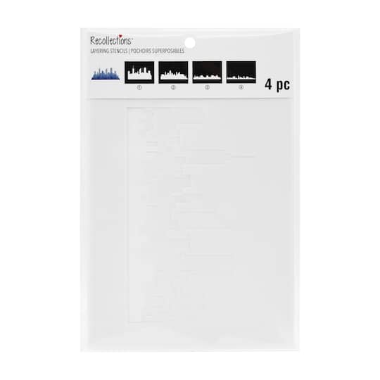 6" x 8" City Sky Print Stencil Set by Recollections™